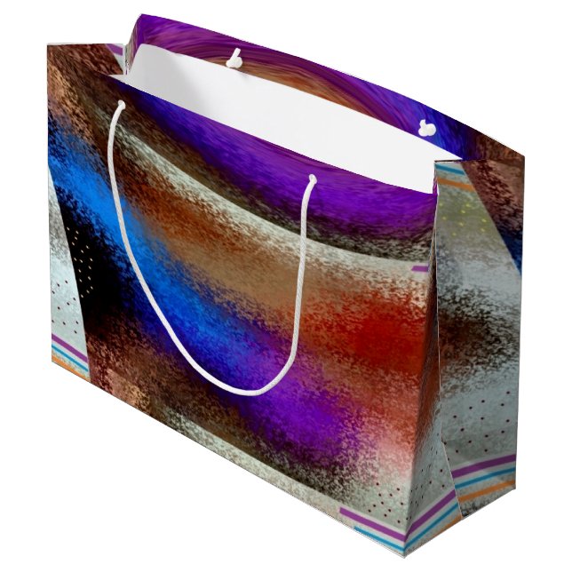 "Imaginativ" große Geschenktasche Geschenktüte (Rückseite Schrägansicht)