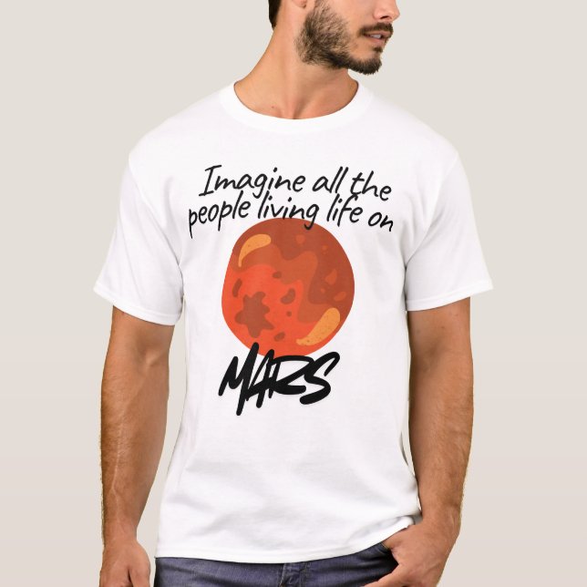 Imagine All the People Living . T-Shirt (Vorderseite)