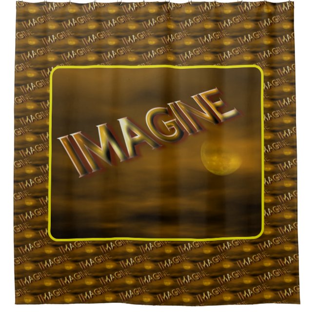 Imagine Fantasy Sky Inspirational Pattern Duschvorhang (Vorderseite)