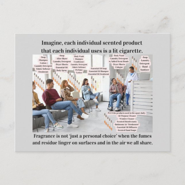 Imagine If Scented Products Were Lit Cigarettes Postkarte (Vorderseite)
