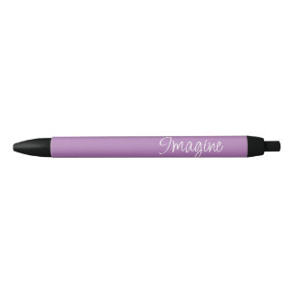 "Imagine" Phrase Lavender Lila Hintergrund Kugelschreiber
