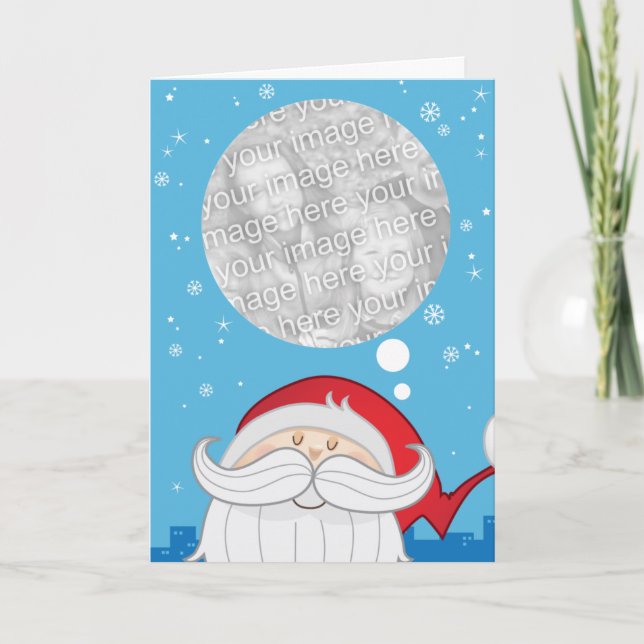 IMAGINE SANTA Grußkarte Feiertagskarte (Vorderseite)