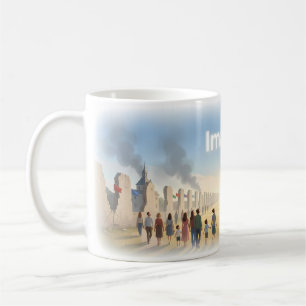 Imaginez la paix au-delà des murs brisés Mug Art