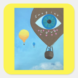 Imaginez l'amour, Ballons à air chaud, autocollant