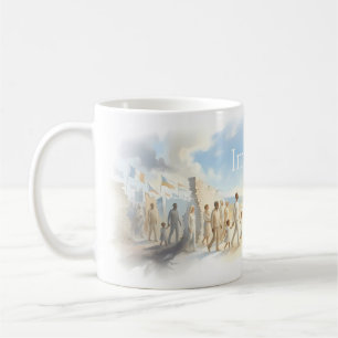 Imaginez tous les gens marchant ensemble Mug