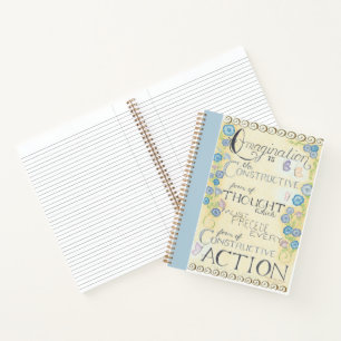 Imaging - Charles Haanel Quote Spiral Notebook Notizbuch