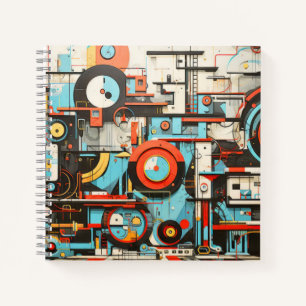 Imaging Concept Abstrakte farbenfrohe Malerei Notizbuch