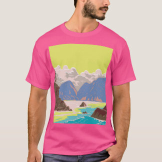 Imagoura Beach in Sanin Kaigan Nationalpark WPA T-Shirt