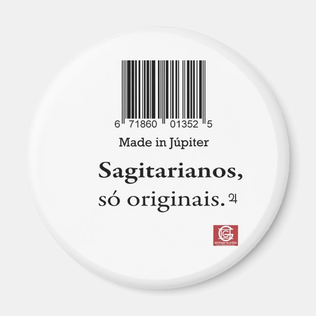 Imam „Made in Jupiter " Magnet (Vorne)