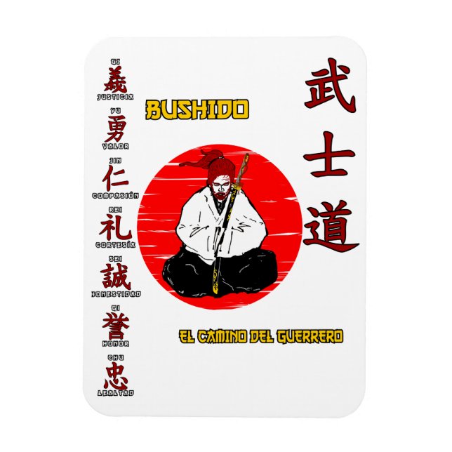 Imán Bushido - The Wai of the Warrior Magnet (Vertikal)