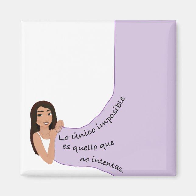 iman frases inspiradoras magnet (Vorne)