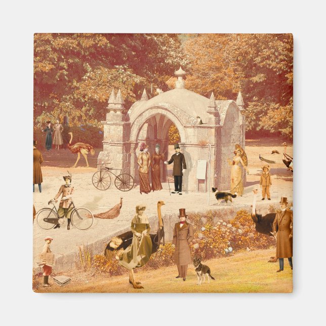 Imán Os Avestruzes de Ponte de Lima / Ostriche Magnet (Vorne)