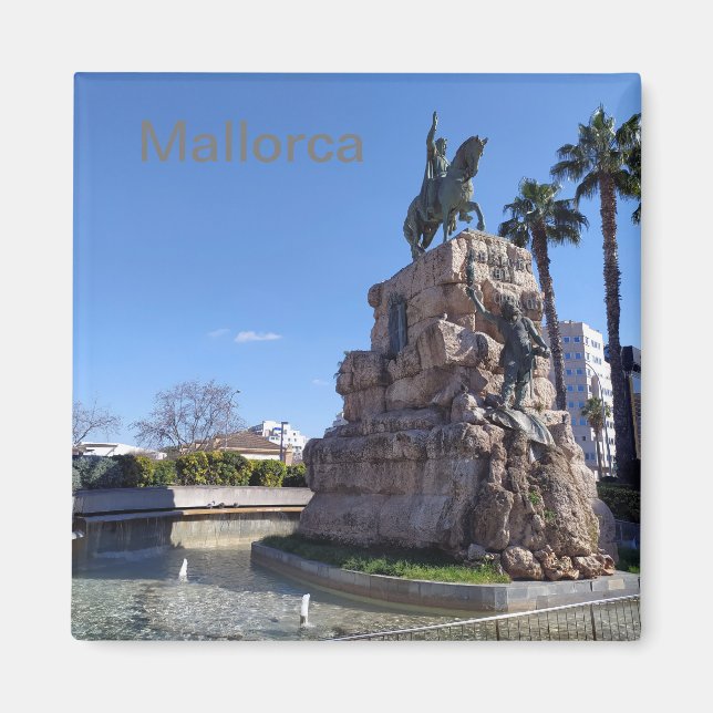 Imán Plaza España de Palma de Mallorca Magnet (Vorne)