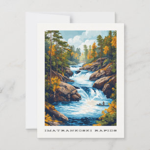 Imatrankoski Rapids Finland Travel Postcard Postkarte