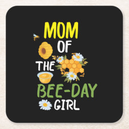 Imbiss Art Mama der Bienen 2 Rechteckiger Pappuntersetzer