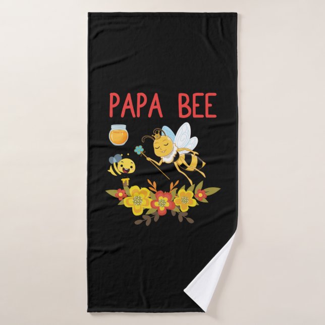 Imbiss Art Papa Badehandtuch (Badehandtuch)