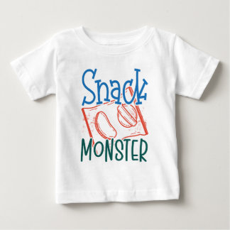 Imbiss Monster Funny und Niedliches Baby White Baby T-shirt