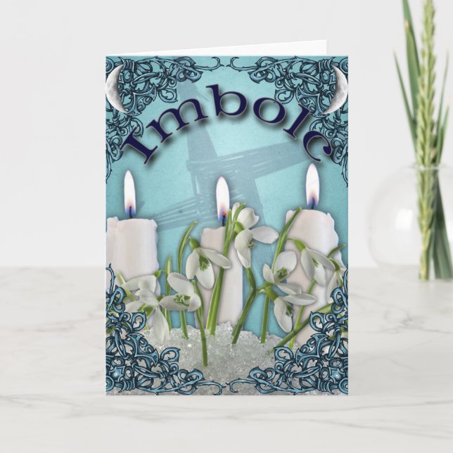 Imbola Candlemas Pagan Grußkarte Karte (Vorderseite)