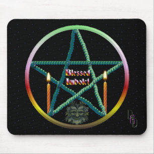 Imbolc-Pentagramm Mousepad