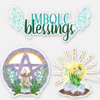 Imbolc Segings Wicca Sabbat Pentagramm & Sun
