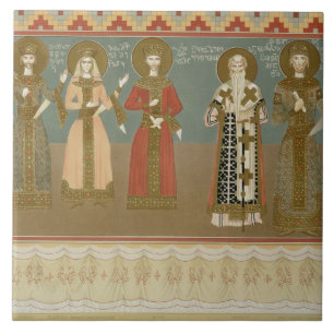 Imereth: Freskos vom Gelati Kloster, Platte Fliese