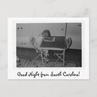 img058, Gute Nacht von South Carolina! Postkarte