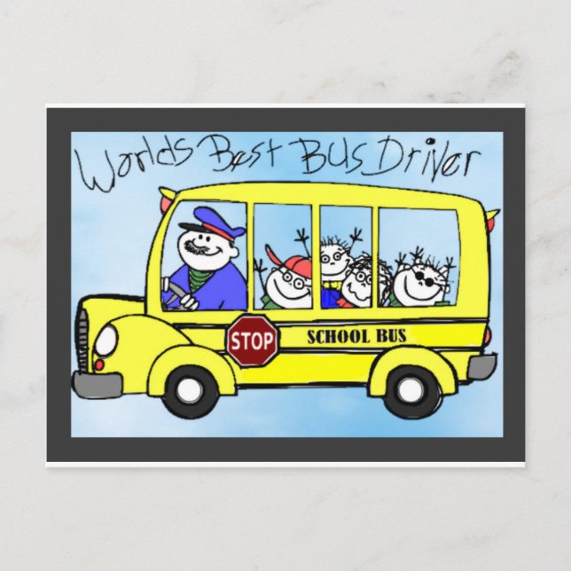 IMG_7017.PNG-Bus-Treiberwertgeschenke Postkarte (Vorderseite)