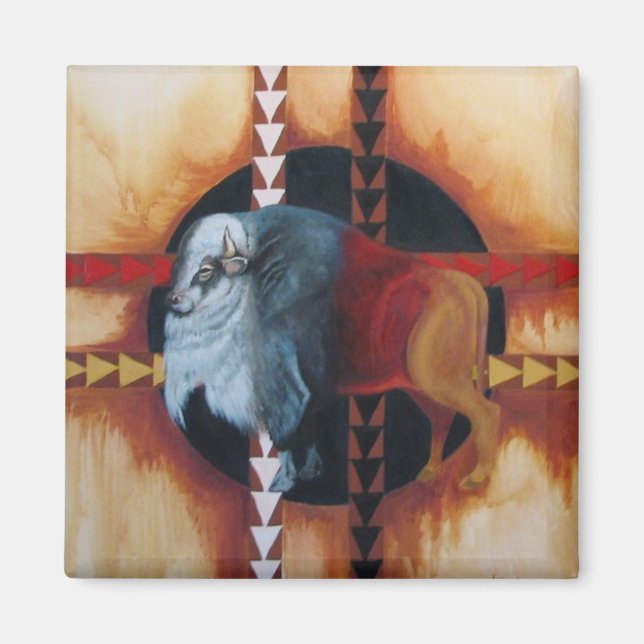 IMG-Weißbüffel Magnet (Vorne)