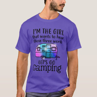 Imhe Mädchen will hören Lass uns zelten gehen Jung T-Shirt