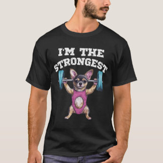 Imhe Strongest Chihuahua Dog Hunde Freund Freund F T-Shirt