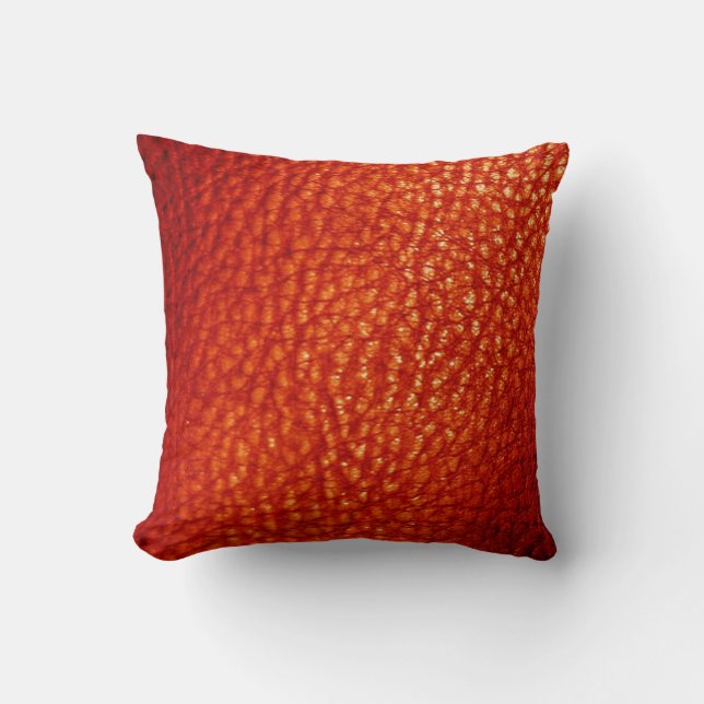 Imitat-Blutorange metallisches Druck-Festes Kissen (Vorderseite)