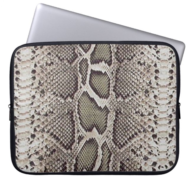 Imitat-Boa constrictor Snakeskin Laptopschutzhülle (Vorderseite)