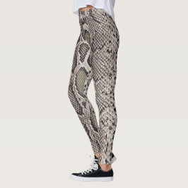 Imitat-Boa- constrictorschlangen-Haut-Leggings Leggings