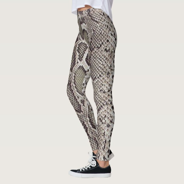 Imitat-Boa- constrictorschlangen-Haut-Leggings Leggings (Links)