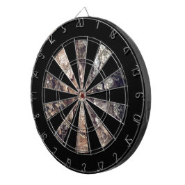 Imitat Brauner Graubaum Bark Textur Dartscheibe