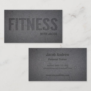 Imitat-Briefbeschwerer Deboss Fitness-persönliche Visitenkarte