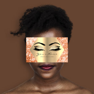 Imitat Champaigne GoldGlitzer-Make-uppeitschen Visitenkarte