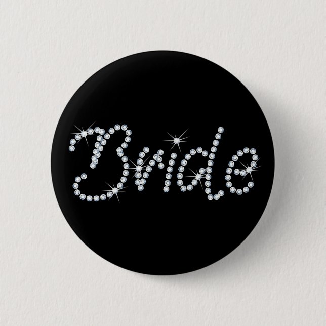 Imitat-diamante de imitación-Braut Button (Vorderseite)