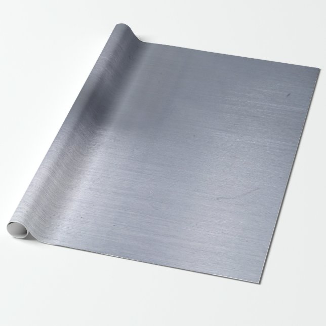 Imitat gebürstete Lieblings-Farben des Aluminium-| Geschenkpapier (Ungerollt)