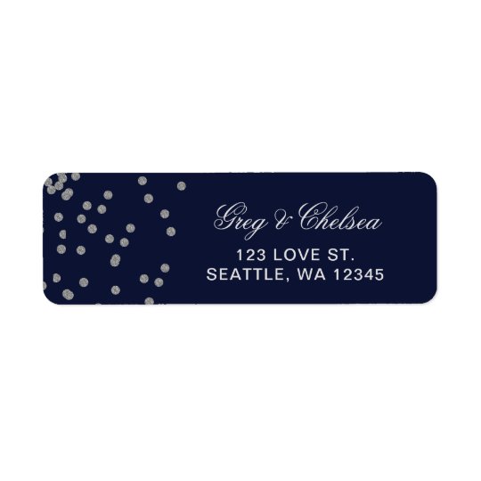 IMITAT Glitter Confettimarine und silberne