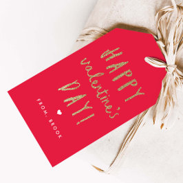 Imitat-Glitter Valentinstag-Geschenkumbauten Geschenkanhänger