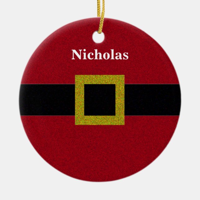 Imitat-Glitzer-Sankt-Gurt Keramikornament (Vorne)