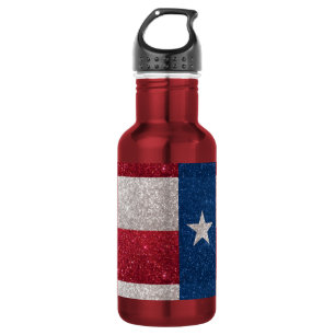 Imitat-Glitzer-Texas-Flagge Trinkflasche