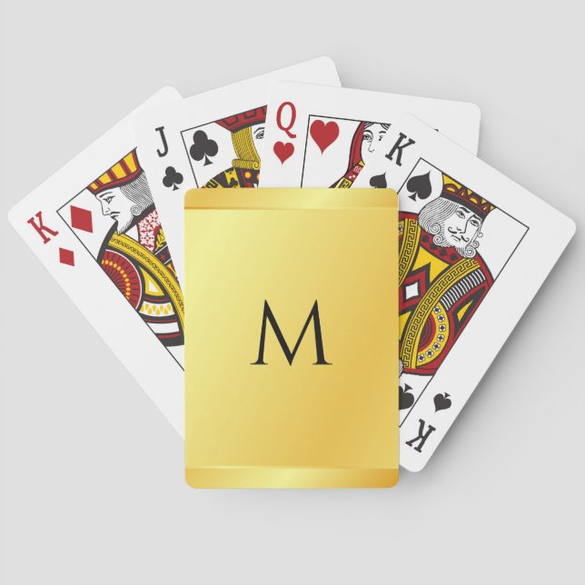 Imitat Gold Metallic Look Blank Template Spielkarten (Rückseite)
