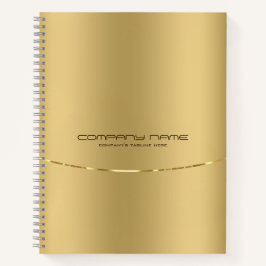 Imitat Gold Stainless Steel Look Notizbuch