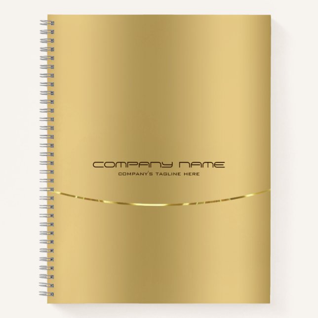 Imitat Gold Stainless Steel Look Notizbuch (Vorderseite)
