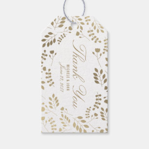 Imitat-Goldelegante botanische danken Ihnen Geschenkanhänger