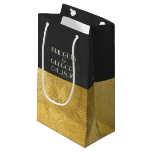 Imitat-Goldfolie und Tafel Kleine Geschenktüte