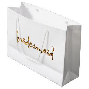Imitat-Goldfolien-Brautjungfer Große Geschenktüte
