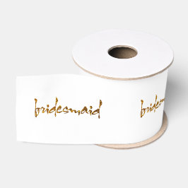 Imitat-Goldfolien-Brautjungfer Ripsband